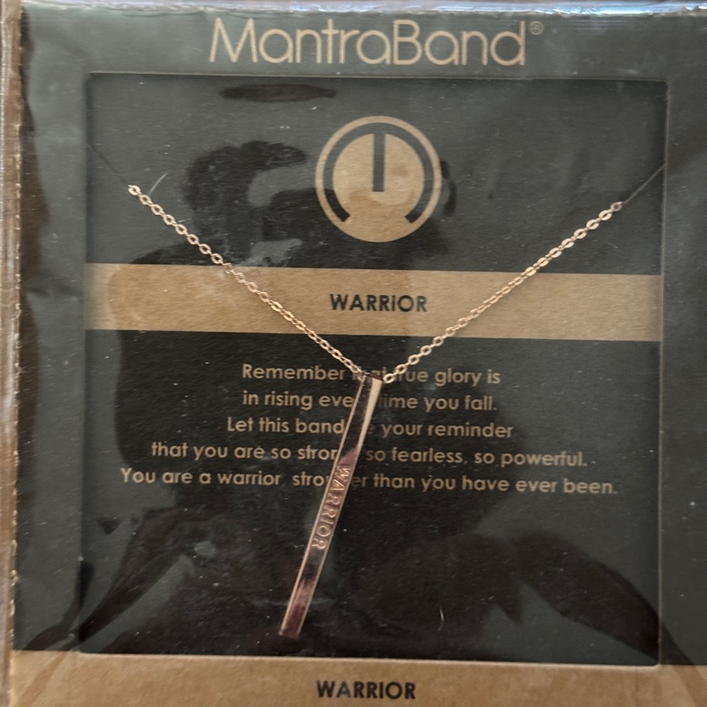 MantraBand Gold Warrior Necklace